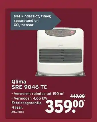 GAMMA Qlima sre 9046 tc aanbieding