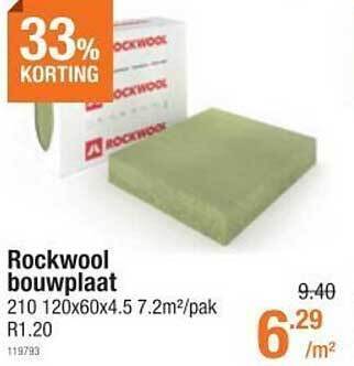 Cevo Rockwool bouwplaat aanbieding
