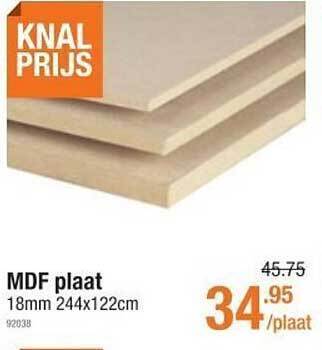 Cevo Mdf plaat aanbieding