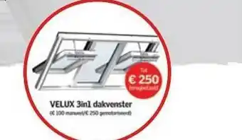 Cevo Velux 3in1 dakvenster aanbieding