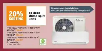 GAMMA Qlima split units aanbieding