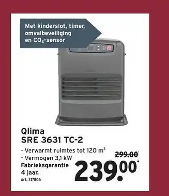 GAMMA Qlima sre 3631 tc2 aanbieding