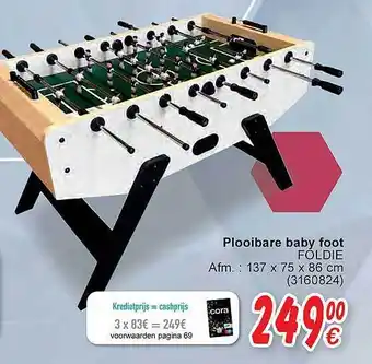 Cora Plooibare baby foot foldie aanbieding