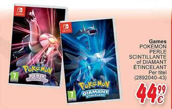 Cora Games pokémon perle scintillante of diamant étincelant aanbieding