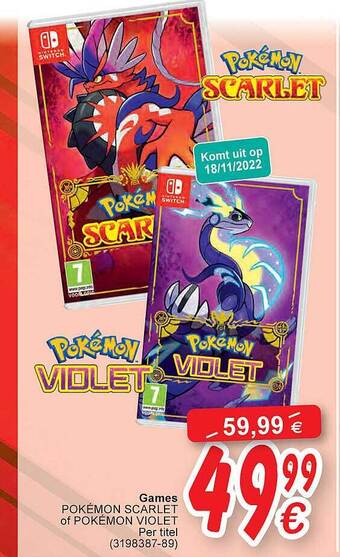 Games pokémon scarlet of pokémon violet