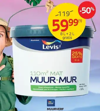 Brico Levis Muurverf 10L aanbieding