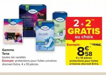 Carrefour Tena Gamme Toutes Les Varietes aanbieding