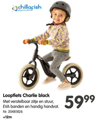 Loopfiets Charlie black