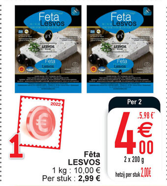 Cora Lesvos Feta 2x200G aanbieding