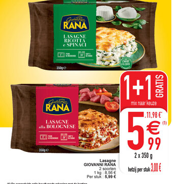 Cora Lasagne GIOVANNI RANA aanbieding