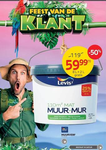 Brico Levis muurverf aanbieding