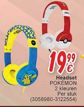 Cora Headset pokémon aanbieding