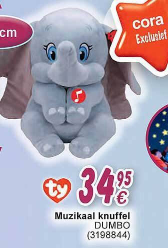 Cora Muzikaal knuffel dumbo aanbieding