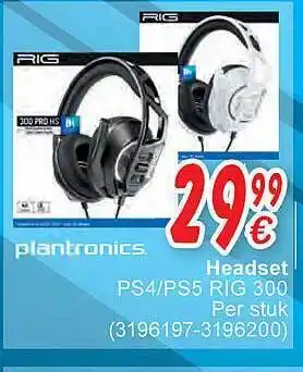 Cora Plantronics headset aanbieding