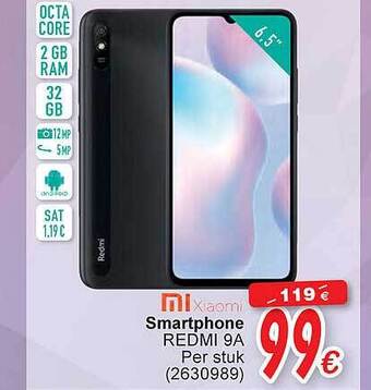 Cora Xiaomi smartphone redmi 9a aanbieding
