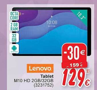 Cora Lenovo tablet m10 hd 2gb-32gb aanbieding