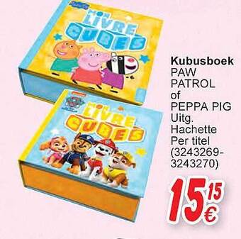 Cora Kubusboek paw patrol of peppa pig aanbieding