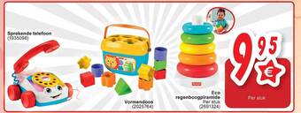 Cora Sprekende telefoon, vormendoos, eco regenboogpiramide aanbieding