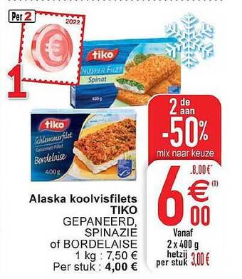 Cora Alaska koolvisfilets tiko aanbieding