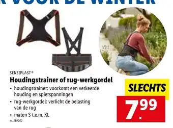 Lidl Sensiplast Houdingstrainer of rug-werkgordel 389002 aanbieding