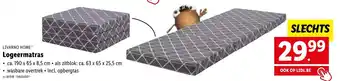Lidl Livarno Home Logeermatras 190 x 65 x 8,5 cm aanbieding