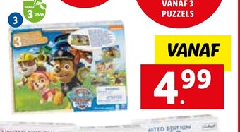 Lidl Spinmaster 3-in-1 Houten puzzel Paw Patrol aanbieding