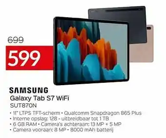 Selexion Samsung galaxy tab s7 wifi sut870n aanbieding