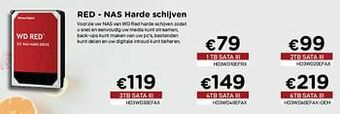 CompuDeals Western digital red - nas harde schijven aanbieding
