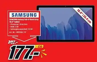 Samsung samsung galaxy tab a7 dark grey 10.4`` tablet