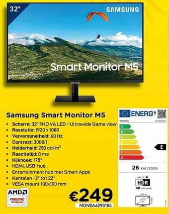 CompuDeals Samsung smart monitor m5 aanbieding