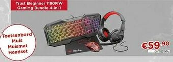 CompuDeals Trust beginner 1180rw gaming bundle 4-in-1 aanbieding