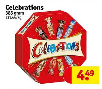 Kruidvat Celebrations 385 gram aanbieding