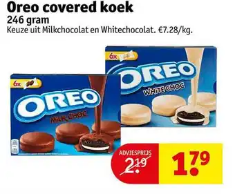 Kruidvat Oreo covered koek 246 gram aanbieding