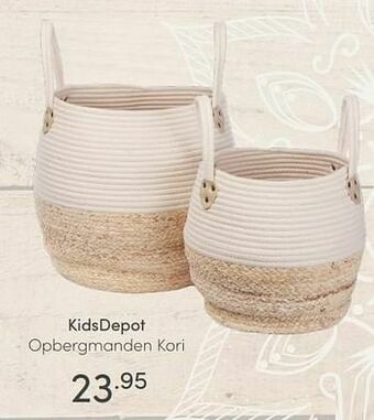 Baby & Tiener Kidsdepot opbergmanden kori aanbieding