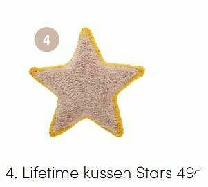 Baby & Tiener Lifetime kussen stars aanbieding