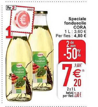 Cora Speciale fondueolie cora aanbieding