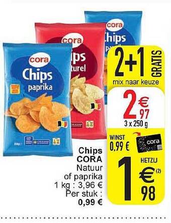 Cora Chips cora aanbieding
