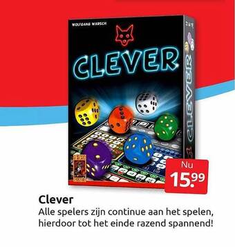 Boekenvoordeel Clever aanbieding