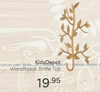 Baby & Tiener Kidsdepot wandhaak britte tak aanbieding
