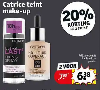 Kruidvat Catrice teint make-up 20% korting aanbieding