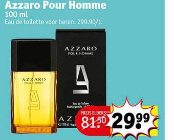 Kruidvat Azzaro pour homme 100 ml aanbieding