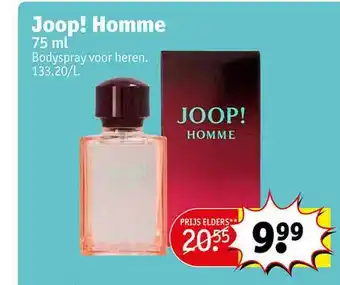 Kruidvat Joop! homme 75 ml aanbieding