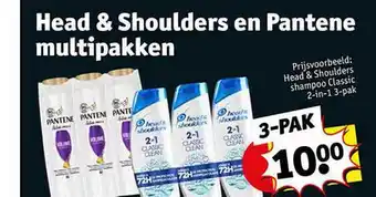 Kruidvat Head & shoulders en pantene multipakken aanbieding