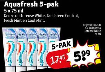 Kruidvat Aquafresh 5-pak aanbieding