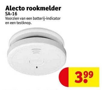 Kruidvat Alecto rookmelder sa-16 aanbieding