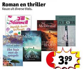 Kruidvat Roman en thriller aanbieding