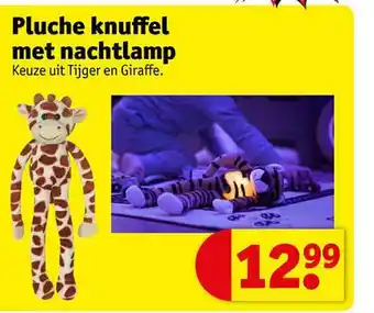 Kruidvat Pluche knuffel met nachtlamp aanbieding