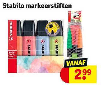 Kruidvat Stabilo markeerstiften aanbieding