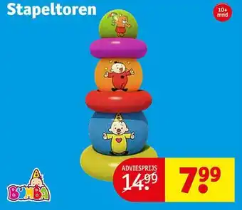 Kruidvat Stapeltoren bumba aanbieding