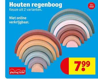 Kruidvat Houten regenboog aanbieding